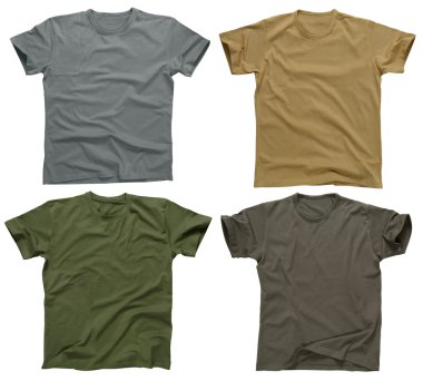 Blank t-shirts 5 clipart