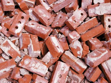 Heap of bricks clipart