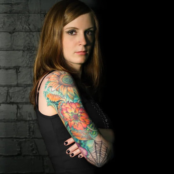 Tatuaggio ragazza 3 — Foto Stock