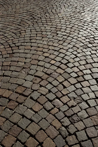 stock image Cobblestone road background