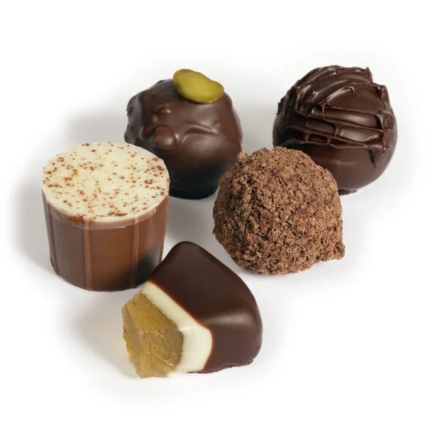 Chocolate sampling — Stock Photo, Image