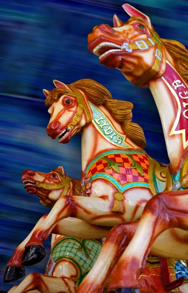 Stock image Three horses of a Carousel