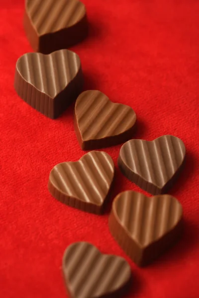 Шоколад день Святого Валентина — стокове фото