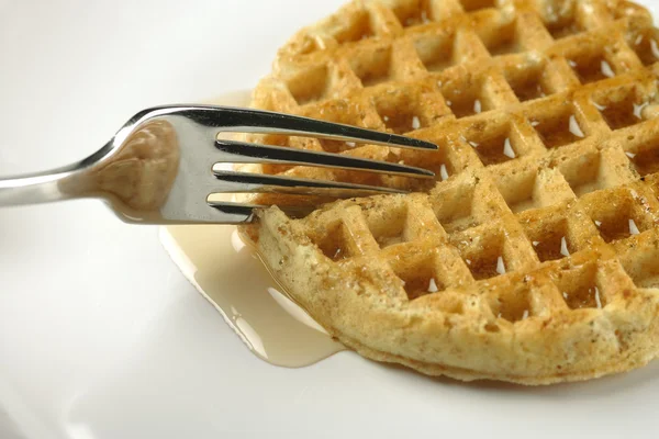 Waffle for breakfast — Stock Photo, Image