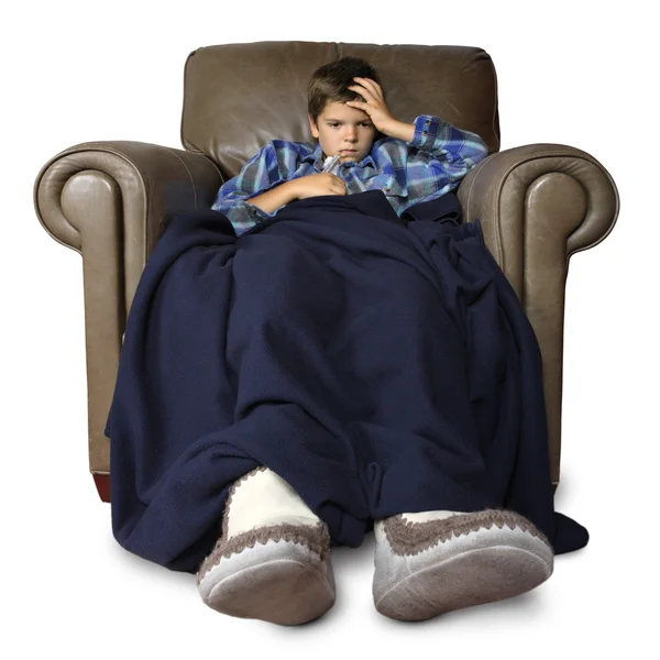 Sick in the big chair — Stock Photo, Image