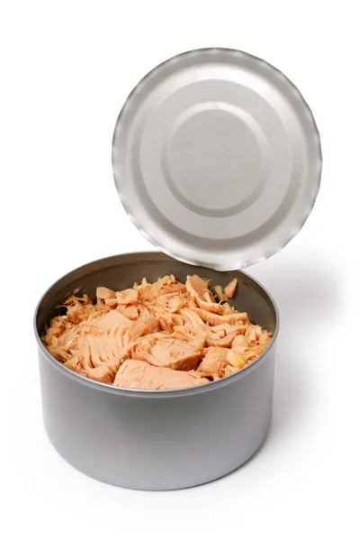 Open can of tuna — Stock Photo, Image
