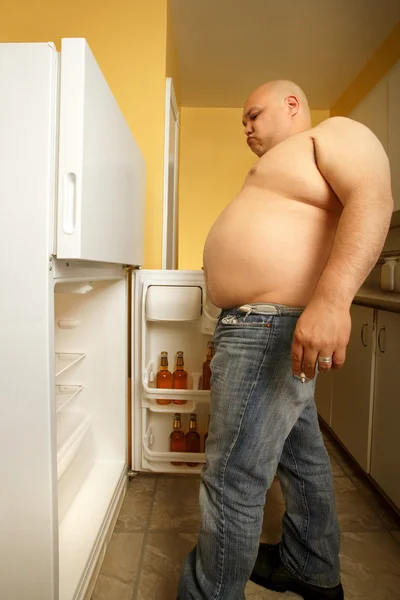 Looking in the fridge — Stock Photo, Image