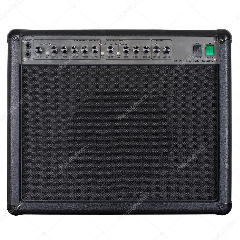 Guitar amplifier black