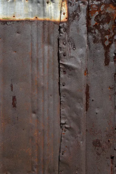 Rusty folha de metal fundo — Fotografia de Stock