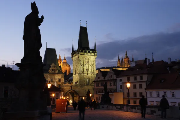 Praga no início da noite — Fotografia de Stock