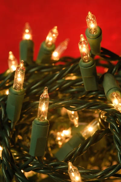 Tangled Christmas lights — Stock Photo, Image
