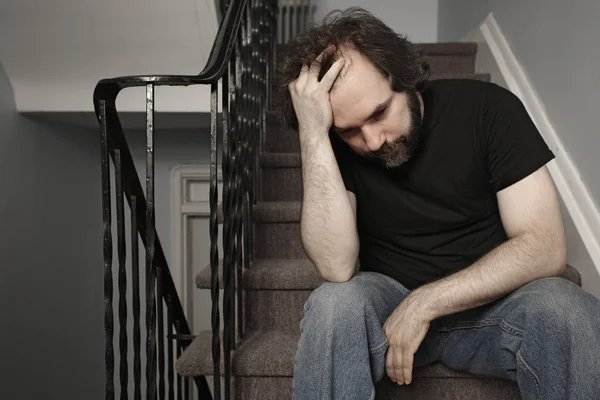 Deprimido adulto masculino — Fotografia de Stock