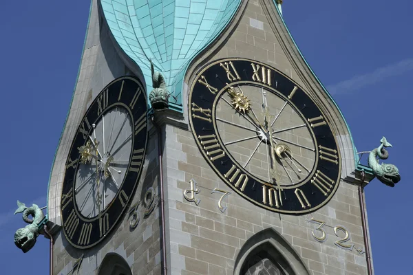 Torre do relógio de Zurique — Fotografia de Stock