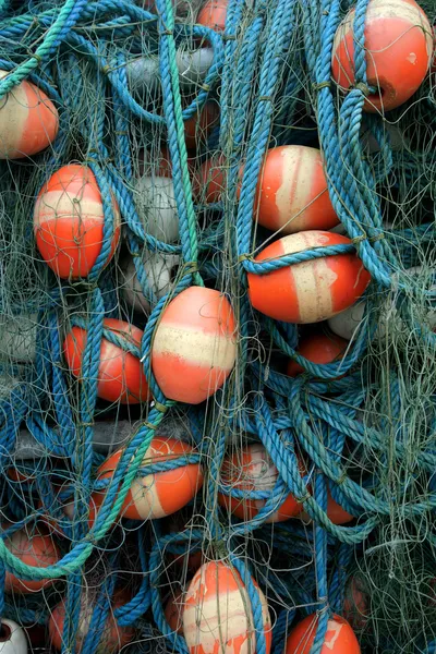 Splątane sieci rybackich — Zdjęcie stockowe