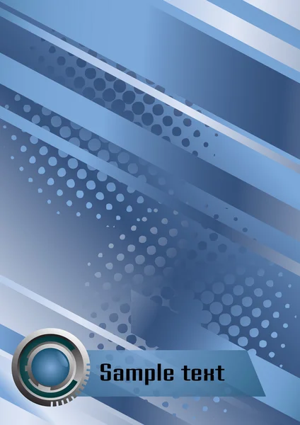 Eps10 ハイテク青色の背景色 — ストックベクタ