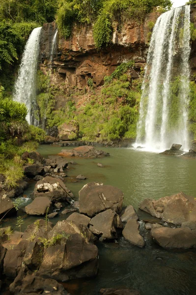 Двойной водопад — стоковое фото
