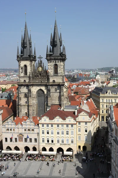 Открытая площадь в Праге — стоковое фото