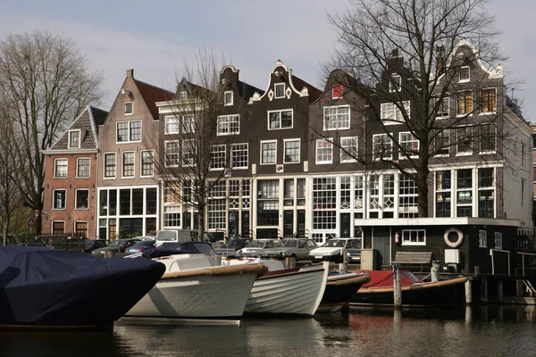 Amsterdam kanał dostępu — Zdjęcie stockowe