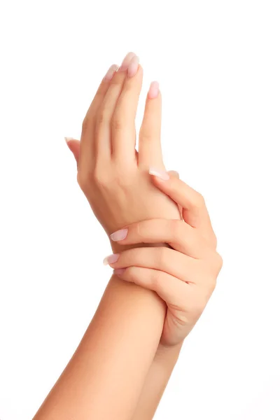 Krásná žena ruce — Stock fotografie