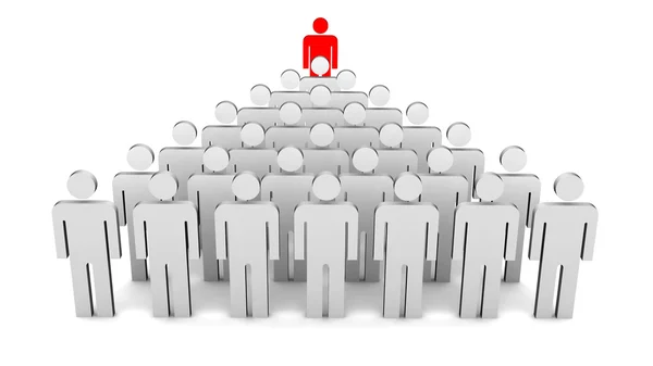 Leader and a crowd — Stock Photo, Image