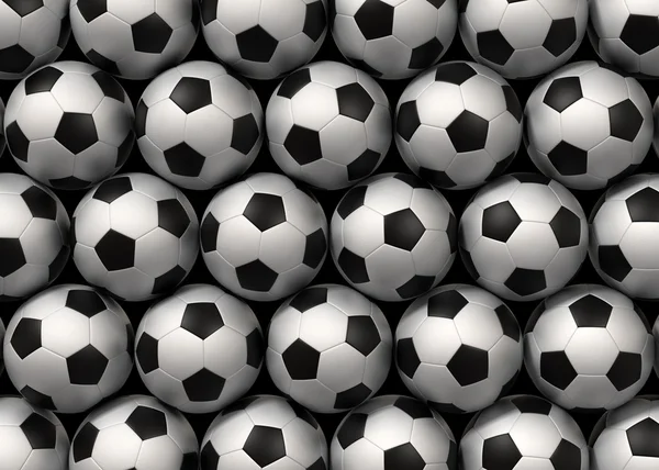 Palloni da calcio sfondo — Foto Stock