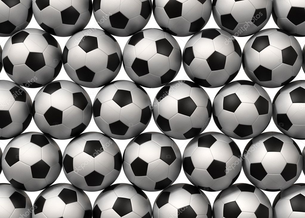 Soccer balls background Stock Photo by ©lexaarts 3045265