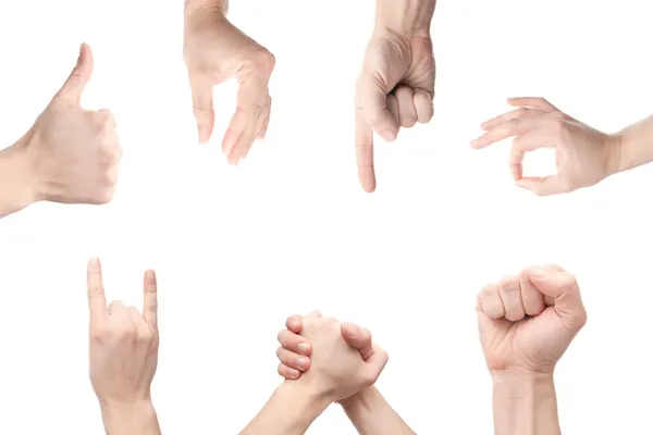 Set de gesturi — Fotografie, imagine de stoc