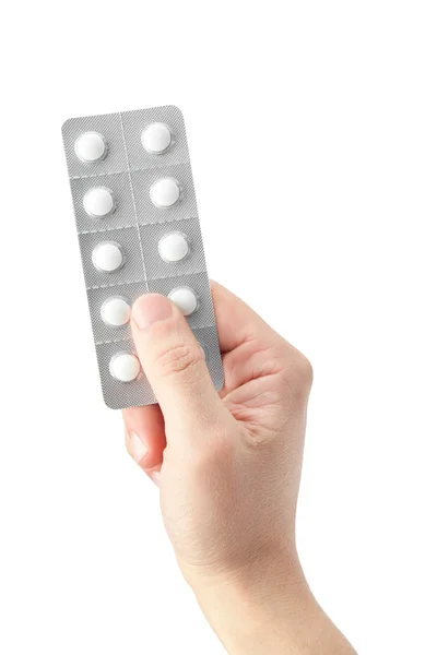 stock image Pills in a hand