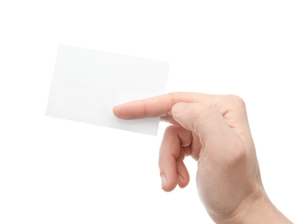 Χέρι Γουίτ μια κάρτα — Φωτογραφία Αρχείου