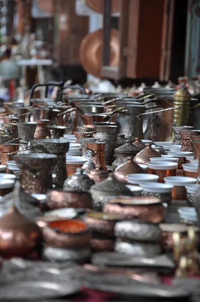 stock image Accessories for making Turkish coffee