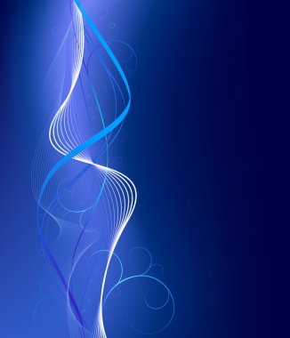 Blue futuristic background clipart