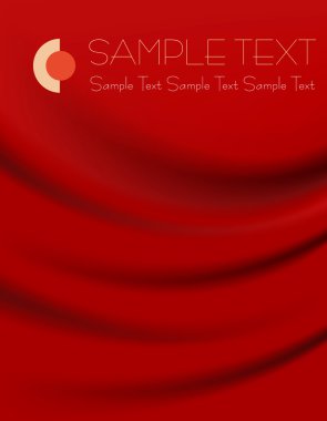 Smooth dark red satin clipart