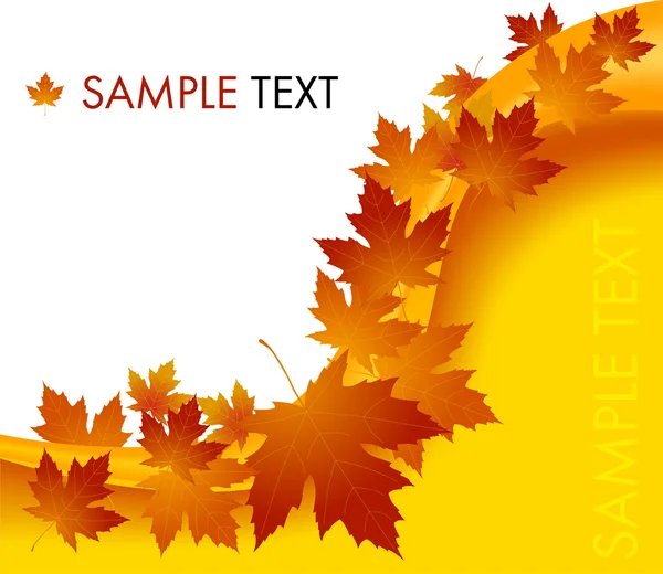 Autumnal concept background — Stock Vector