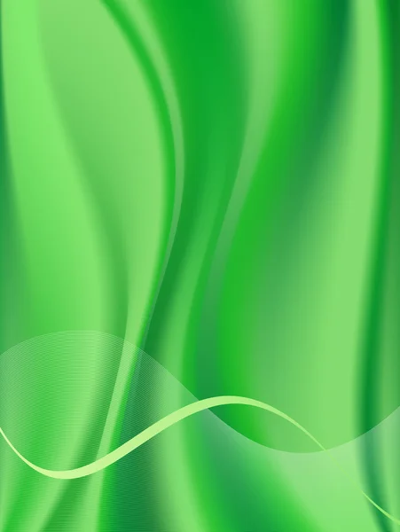 녹색 추상적인 구성 — 스톡 벡터