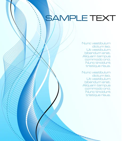 Blue abstract composition — Stock Vector