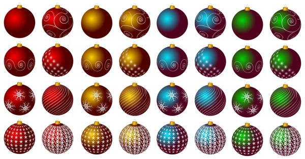 Elementi di decorazione di Natale — Vettoriale Stock