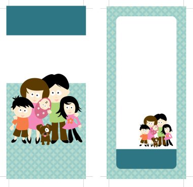 4x9 Rack Card Brochure clipart