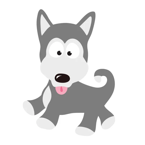 Cachorro Husky — Archivo Imágenes Vectoriales