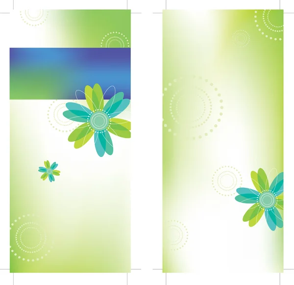 Brochure de carte de support 4x9 — Image vectorielle