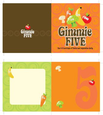 5x10 brochure template clipart