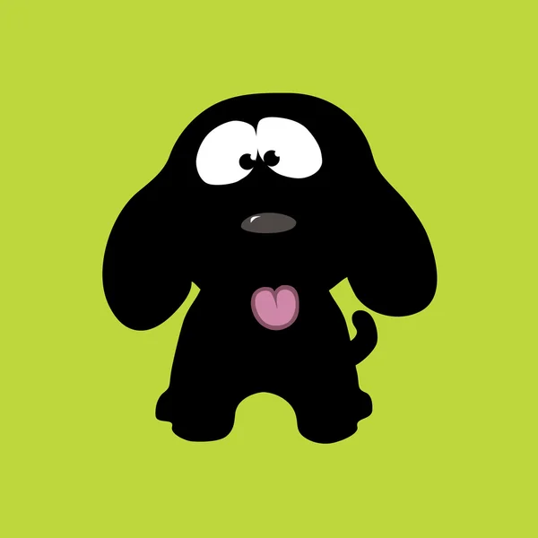 Speelse puppy — Stockvector