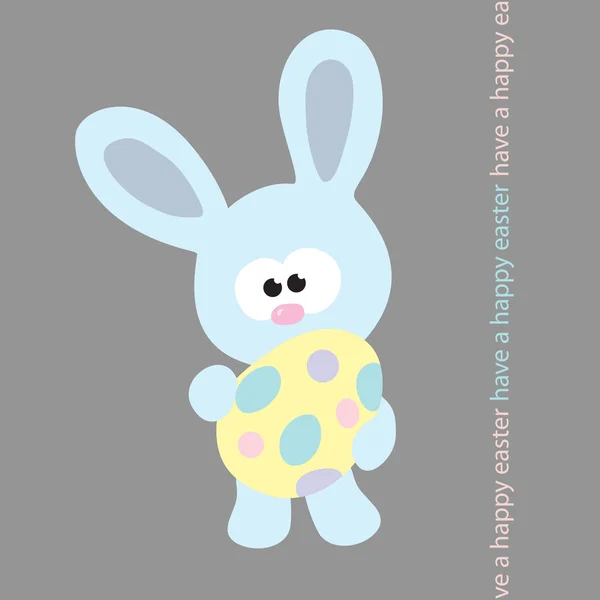蓝色复活节兔子 — 图库矢量图片