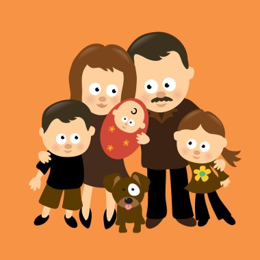 We are Family 3 - Hispanic clipart