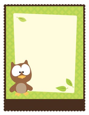 Flyer w/ owl clipart