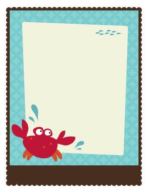 Flyer w/ crab clipart