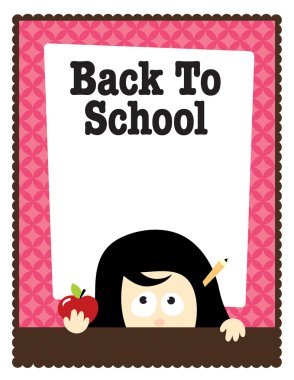 8.5x11 School Template clipart