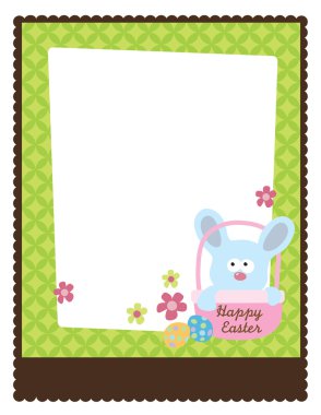 Flyer w/ Easter bunny clipart