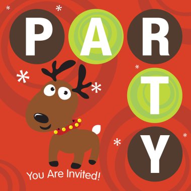 Christmas Party Invite clipart