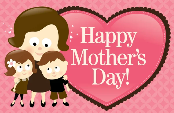 Bannière de la fête des mères heureuses — Image vectorielle
