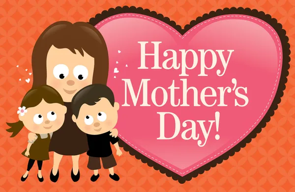 Bannière de la fête des mères heureuses — Image vectorielle